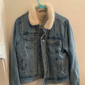Denim Fleece-lined Jacket